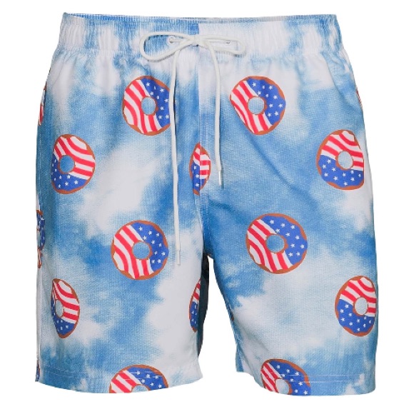 Us Of Donuts Swim Shorts For Men Brand New With Tags